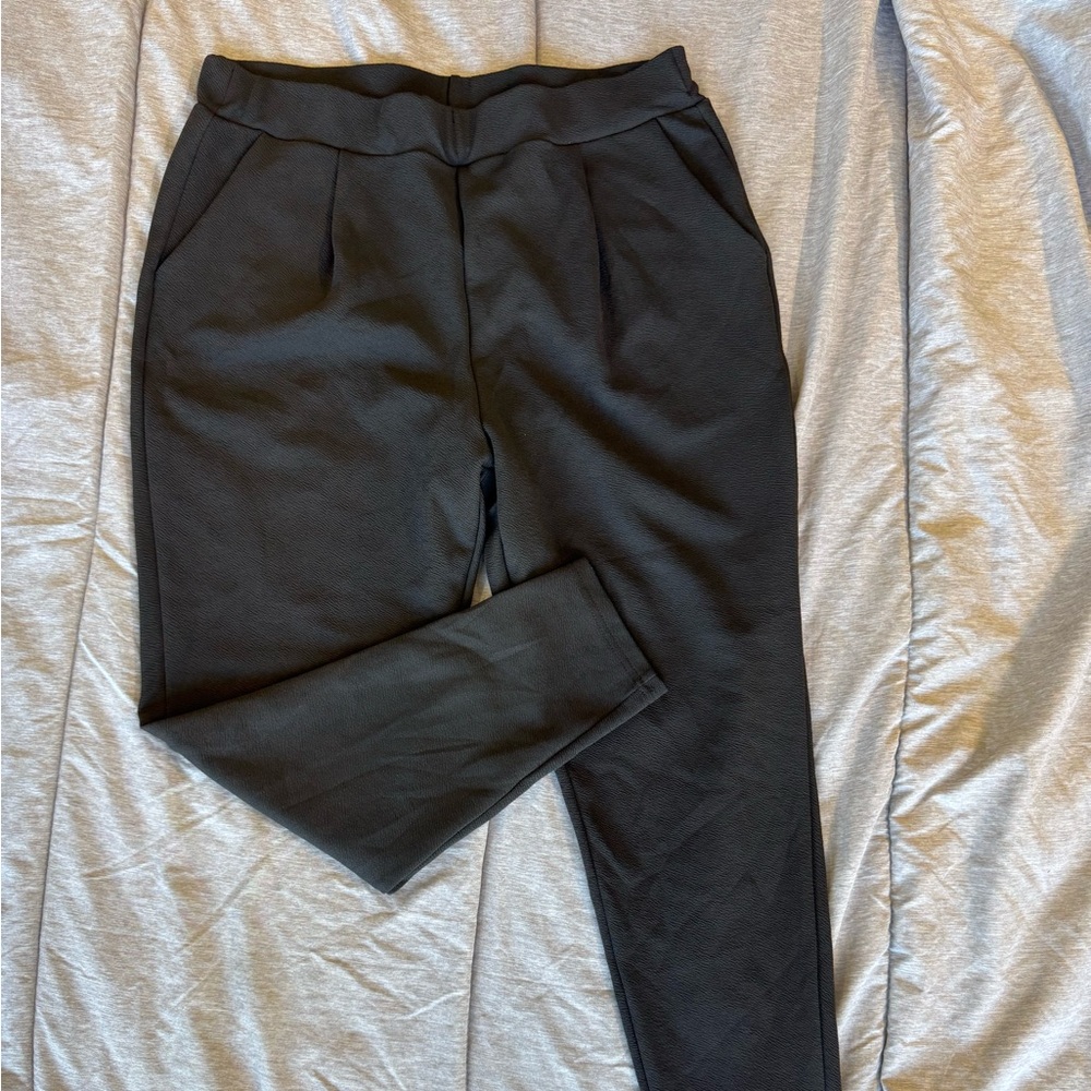 SHEIN Black Slim Ponte Jogger Pants
